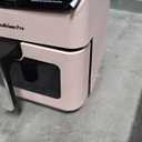 Beelicious 5.8QT Large Air Fryer, 12-in-1 Digital Airfryer with Clear Window, 40+ Recipes, Flavor-Lock Tech, Shake Reminder, Compact, Quiet, Dishwasher Safe, Nonstick (Cherry Pink)