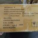 Foldable Foot Stool Ottoman, Modern Foot Rest with Bamboo X Legs & Thick Foam Cushion, Folding Foot Stools Small Padded for Bedroom Living Room, Makeup Vanity Stool Chair (Natural - Grey)