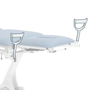 AdirMed VivaComfort Steel Stirrups Compatible with Our 903-01 Power Medical Pelvic Exam Table, Comfortable Treatment Table Stirrups
