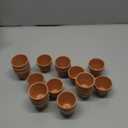 Vensovo 48 Pcs 2" Tiny Terracotta & Terra Cotta Pots with Drainage - Small Mini Clay Ceramic Pottery Planter Ideal for Indoor/Outdoor Plants, Crafts, Wedding Favors (Brown)