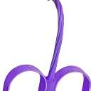 Multifunction Tension Rope - 6-Tube Elastic Pedal Resistance Band with Handle for Abdomen/Waist/Arm/Leg Stretching Slimming Training (PURPLE)