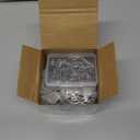 Hotop 60 Pieces 1.65 Inch Metal Drapery Curtain Rings Curtain Hanging Rings and 60 Pieces Metal Drapery Pin Hooks for Drapes Window Door Shower (Silver)