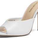 DREAM PAIRS Mule Heels for Women High Heels Stiletto Open Round Peep Toe Mules Sandals Slip on Dress Shoes 2026 Sexy Heeled for Party Dressy Prom Wedding, Size 7
