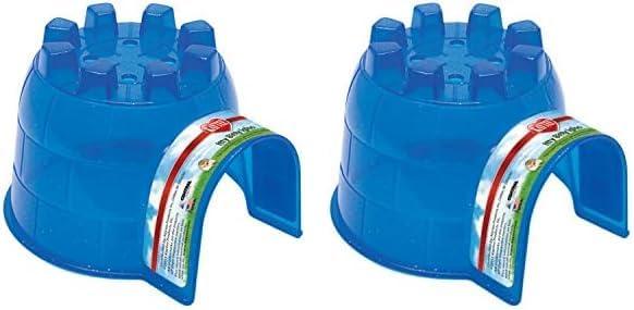 Kaytee Igloo Habitat Hideout for Pet Dwarf Hamsters, Mice, and Other Small Animals, Itty Bitty (Pack of 2)
