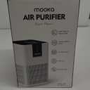 Air Purifiers for Home Large Room Up to 1250 Ft,MOOKA H13 HEPA Air Purifier for Pets Dust Odor Smoke,Aromatherapy Function,Air Cleaner with 15dB Quiet Sleep Mode for Bedroom Office Living Room,White (White)