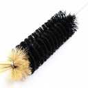 Long Bottle Brush, 17 in Bendable Cleaner Brushes for Cleaning Neck Beer Bottles, Wine, Baby Bottles, Water Bottles, Tumblers, Flask, Bird Feeder, Vase, Pipes and Brewing Supplies Black/1Pack