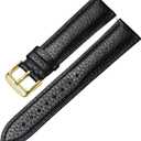 Genuine Leather Watch Band Hand-Stitched Texture Padded Italian Leather Strap Quick Release