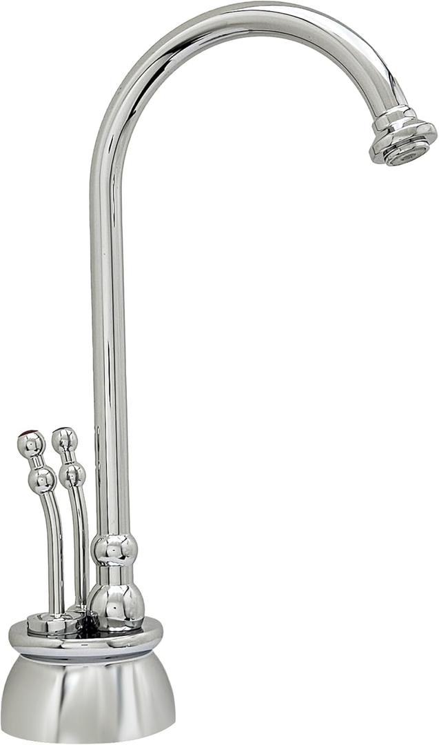 Westbrass D262-NL-05 Docalorah 10" 2-Handle Hot and Cold Water Dispenser Faucet (Tank Sold Separately), Polished Nickel
