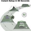 ADSMART Instant Tents for Camping 6 Person Tent Waterproof for Outdoor | Easy set up for hiking with rainfly carry bag for family camping tent, 10 ft x 9ft x 66 inch