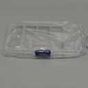 4 PCS 10 Grids Plastic Organizer Box with Dividers, Small Clear Tackle Container, Candy Large Bead Compartment