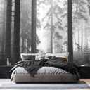PYFFYP- Dark Foggy Forest Wallpaper murals for Bedroom(Not Peel and Stick)