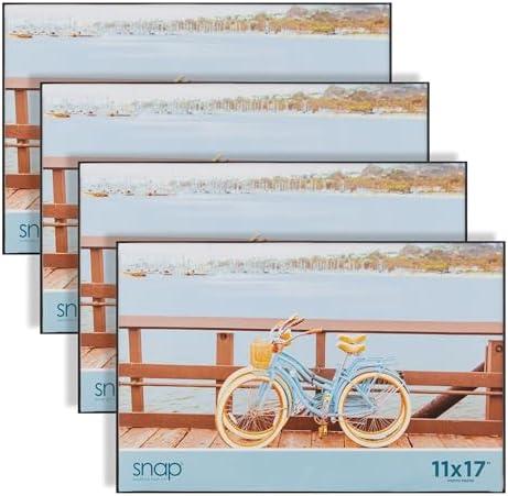 Snap - 8.5"x11" Front Loading Desktop - Wall Mounted Photo Frame - Perfect for Showcasing Memories in Style - Versatile and Durable Design for Home or Office Décor - Rectangular Wall Mount - Set of 1