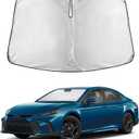 EcoNour Windshield Sunshade Compatible for Toyota Camry 2025 2026, Hybrid, LE, SE, SE Nightshade, XLE, XSE, TRD, Sun Visor for Front Windshield Sun Shade Cover, UV Heat Protector, Car Accessories