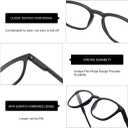 BLUEMOKY Reading Glasses for Women Men, Blue Light Blocking Glasses 2 Pack, Computer Readers, Spring Hinge, 3.5x