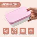 Stainless Steel Containers with Lids, Lunch Box Container with Leak Resistant Silicone Lid, Small Lunch Containers for Meal Prep,Picnic and Travel700ml (Pink)