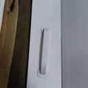 DIYHD 32X80in White PVC Accordion Door - Folding Closet Door with Mounting Hardware, Handle and Latch