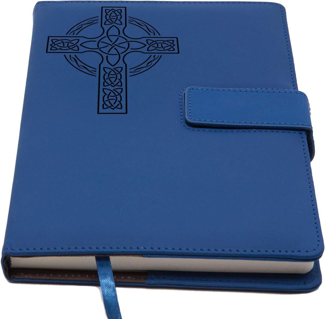 The Amazing Office Celtic Cross Journal 5x8 Refillable Notebook with 200 Lined Pages, Magnetic Clasp | Personal Diary, Writing Journal, Gift for Women & Men, Cute Notebook for Work or Home