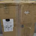 Amazon Basics Kitchen Storage Baker's Rack with Removable Top, Chrome/Beige, 18"D x 24" W x 59"H