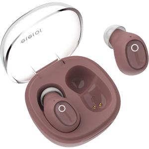 Wireless Earbuds for Small Ear Canals Mini Size, Cute Bluetooth Ear Buds for Women Girls with 2 Noise Reduction Mic for Clear Calls, Small Wireless Earphones with Immersive Premium Sound (Antique Rose)