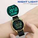 TIMEURE Pedometer Watch for Women, Step Counter for Walking No App/Phone Required Step Counter, Waterproof Fitness Calorie Tracker, Distance Tracking, Alarm, Large Digital Display Watch, TU-2509