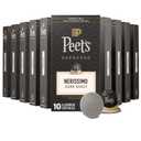 Peet's Coffee, Dark Roast Espresso Capsules, Compatible with Nespresso Original Machine, 100% Arabica Coffee - Nerissimo Intensity 11, 100 Count (10 Boxes of 10 Espresso Capsules) (EXP 05/04/27)