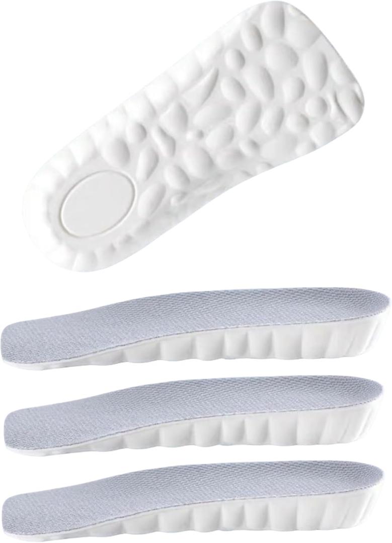 Orthopedic High Pads 2.0, Insoles Height Increase, 4D Cloud Technology Insole, Height Increase Insoles for Men/Women, Memory Foam Arch Support Insoles (Gray, 1.5CM)
