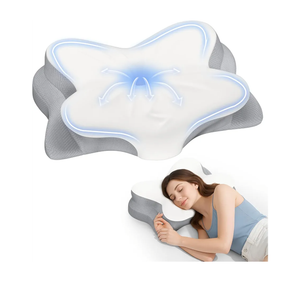 Cervical Neck Pillow, Ergonomic Memory Foam Pillows for Neck Pain Relief with Breathable Pillowcase, Adjustable Contour Neck Support Pillow for Side Back Stomach Sleepers, Odorless