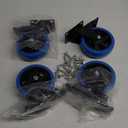 6 inch Heavy Duty Caster Wheel 2400 Lbs Swivel Caster Wheel Industrial Casters Set of 4 Plate Casters Dual Lockable 360 Degree Polyurethane Wheels for Cart Trolleys Furniture Equipment