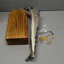 Uipame 2 Pack Wooden Wall Vase Set with Pampas Grass Eucalyptus, Modern Farmhouse Boho Wall Decor for Living Room, Entryway, Hallway, Bathroom, Dining Room, Brown Wall Art for Home Decoration