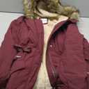 ROYAL MATRIX Women's Winter Coats Fleece Lined Parka Jacket Hooded Long Winter Warm Parka Coat with Pockets (18, Wine)