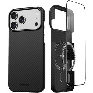 Thinborne Compatible with iPhone 17 Pro Case, [600D Aramid Fiber] [Mag Magnetic] [Extremely Thin] [Minimalist Style] [Carbon Fiber Textures]