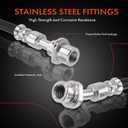 A-Premium Rear Driver Brake Hydraulic Hose Compatible with Select Toyota Models - Prius 2007 2008 2009 - Replace# 9094702F36