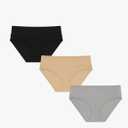 Motherhood Maternity Women's 3 Pack Maternity Panties – Foldover and Bikini Style Underwear for Pregnancy XXL