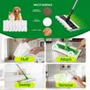 100 Dry Sweeping Cloths Compatible with Swiffer Sweeper Mop, Heavy Duty Dry Pads Refills, Cleaning Dust and Pet Hair, Disposable Pet Sweeper Mop Pads for All Purpose Multi Surface Floor Cleaning (100)