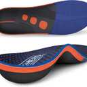 WalkHero Plantar Fasciitis Insoles - Arch Support Inserts for Men Women, Orthotic Insoles for Arch Pain Relief, Reduce Muscle Fatigue Mens 7-7.5 | Womens 9-9.5 (Grape Purple)