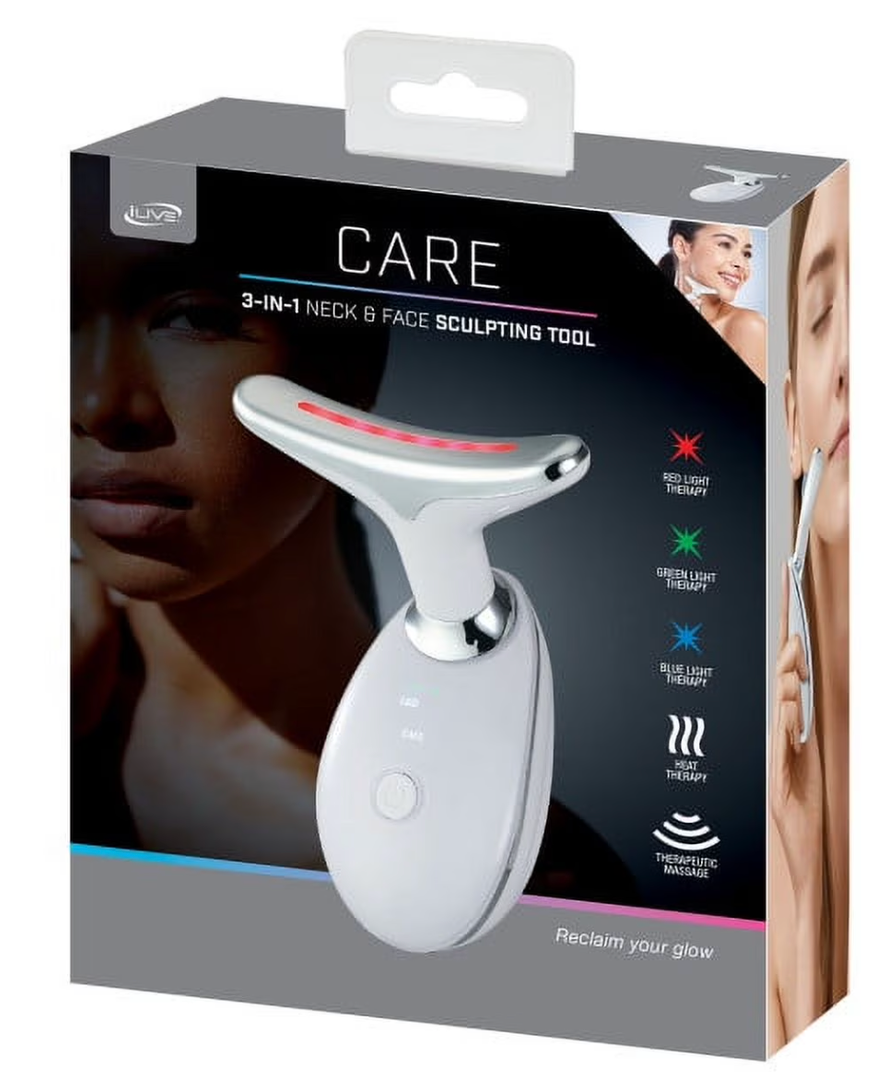iLive Care Firming Anti-Aging Facial and Neck Massager, ILN184W