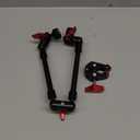 22" Magic Arm w Clamp Mount, Overhead Desk Phone Mount Stand, Adjustable Articulating Friction Camera Boom Arm w 1/4" Thread for Phone Video Light Webcam Action Camera Tripod Mic