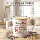 TEEZWONDER Sympathy Gifts for Loss of Loved One, Scented Candle 10 oz | Bereavement Memorial Gift, Vanilla Lavender, Long Lasting Burn, Soft Scented, Glass Jar With Lid, Ready To Gift
