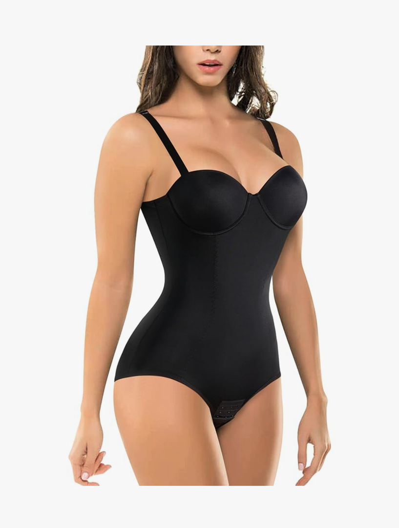 Bodysuit Shapewear for Women Tummy Control Dress Backless Bodysuit Tops Body Shaper with Built-in Bra Size 38B
