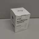 Nessus Reusable Pod Kit for Nespresso Pods Vertuo, Reuse Old Coffee Pods for Nespresso Vertuo: 100 Pcs Aluminum Foil Seal Lid, Holder, Brush, Refillable Vertuo Plus Next Capsule Machine(No Pods Come) (Black)