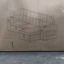 Benjara Lna 84 Inch Sectional Sofa, Pull Out Bed, Storage Chaise, USB