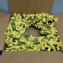 20 Inch Spring Wreath for Front Door, Yellow Forsythia Spring Wreath for Farmhouse Rustic Grapevine Blossom Cluster Festival Celebration Front Door Wall Window Party Decoration Home Dcor