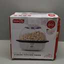 Dash SmartStore Stirring Popcorn Maker - Electric Popcorn Machine with Butter-Melting Tray & Clear Serving Bowl - Features Stirring Bar - 24 Cups, White