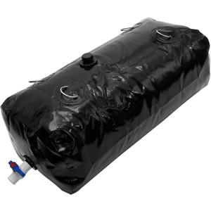 Water Tank Portable Water Storage Bladder with 3/4 Spigot and Overflow Kit Foldable Water Container PVC Large Capacity Emergency Water Bladder Tank for Camping Hiking Survival RV(110L)