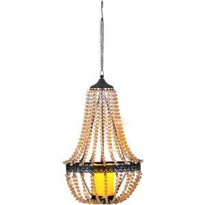 Hanging Candle Lantern, 27 Battery Operated Modern Clear Acrylic Crystal Chandeliers with Flickering Yellow Led Candle Light S Hooks for Garden, Backyard, Gazebo, Room Indoor Outdoor Decor