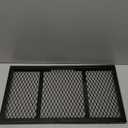 Folding Campfire Grill, 21.6" x 11.8" Heavy Duty Steel Grate with Legs, Portable Over Fire Camp Grill for Outdoor Cooking Traveling BBQ Picnic, Black