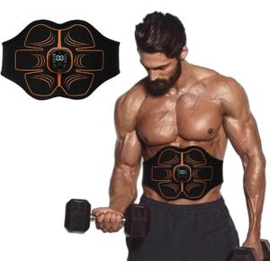 Portable EMS Abdominal Stimulator & Muscle Toner - for Home, Office, Gym Fitness and Core Strength Training