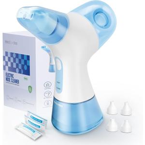 Nasal Irrigation System, Electric Sinus Rinse Machine with Dual Water Tank for Quick Relief of Nasal Discomfort, SelfCleaning & Auto Waste Collection Function with 30 Salt Packets (Large)