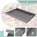 Full Size Griddle Insert for Blaze Grill 4/5 Burner Gas Grill, Flat Top Griddle Plate Replacement for BLZ-4LTE BLZ-5 Summerset Sizzler 32" & 40", RCS RJC32A, 29''L x 17.9''W No Coating-Carbon Steel