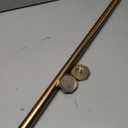 Ivilon Tension Curtain Rod - Hexagonal Spring Tension Rod for Windows or Shower, 36 to 54 Inch, Warm Gold